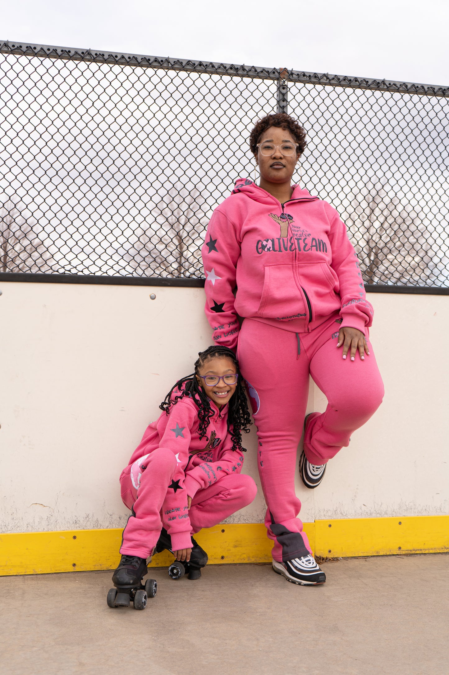 YWC X GLT Pink Jumpsuit