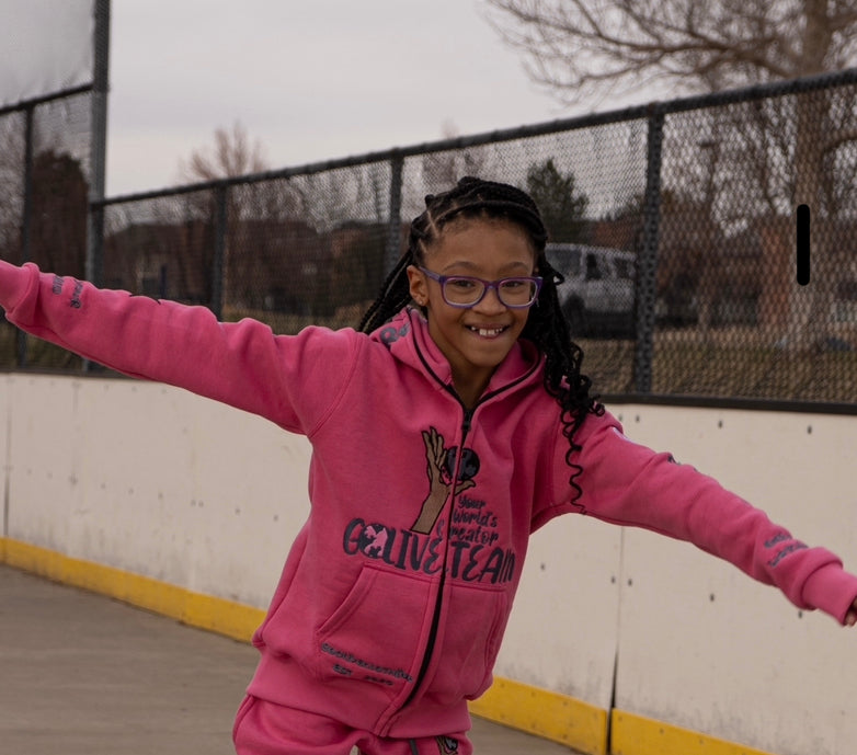 Youth YWC X GLT Pink "Your Way" Hoodie