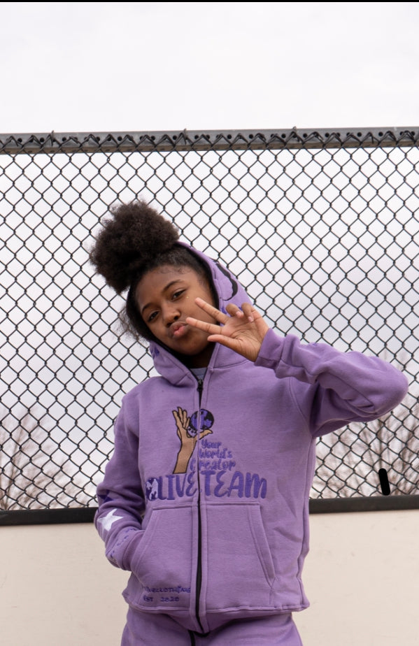 Youth YWC X GLT Purple "Your Way" Hoodie