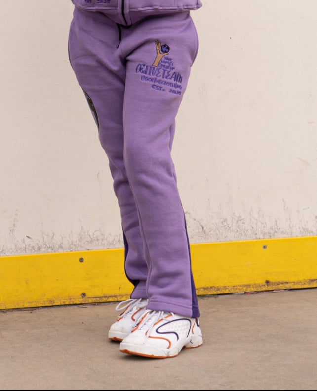 Youth YWC X GLT Purple Stacked Create Sweats