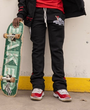 YWC X GLT Black Stacked Create Sweats