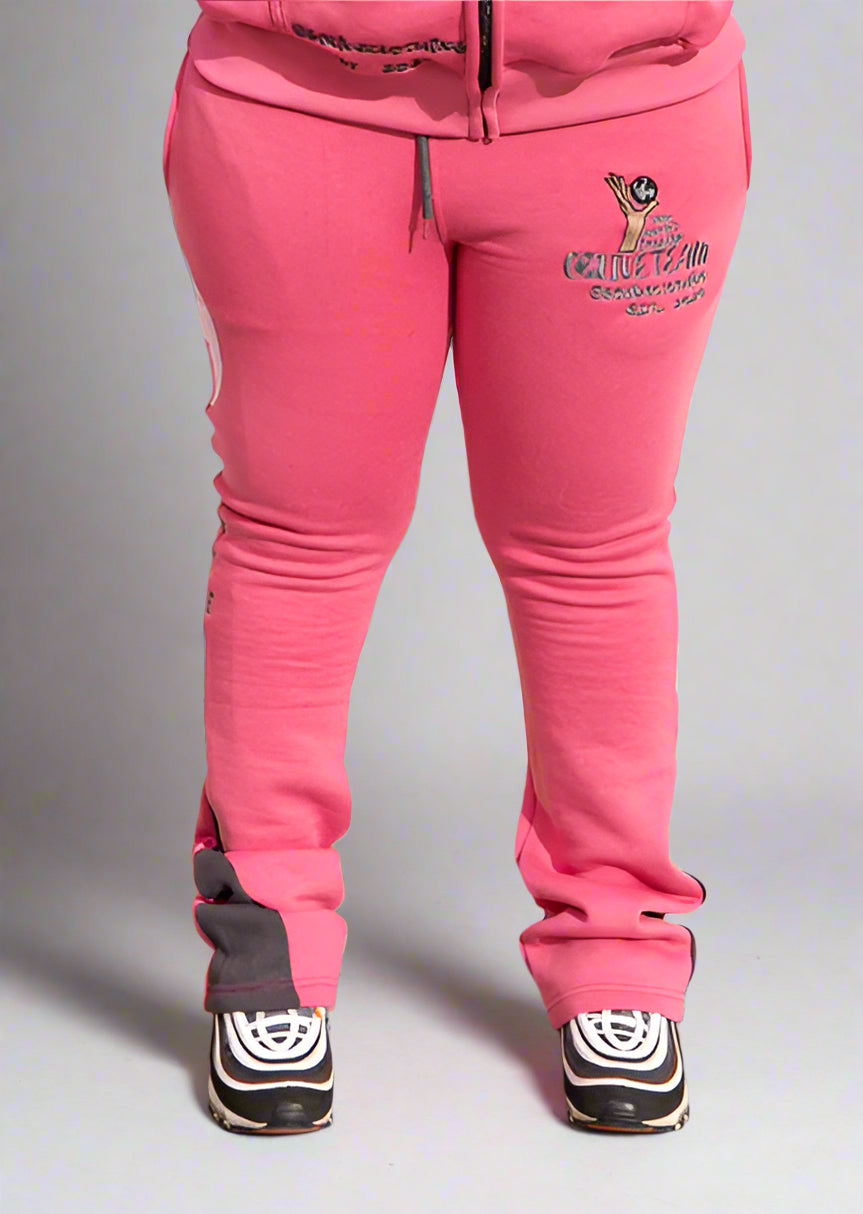 YWC X GLT Pink Stacked Create Sweats