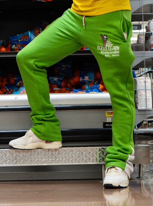 YWC X GLT Green Stacked Create Sweats