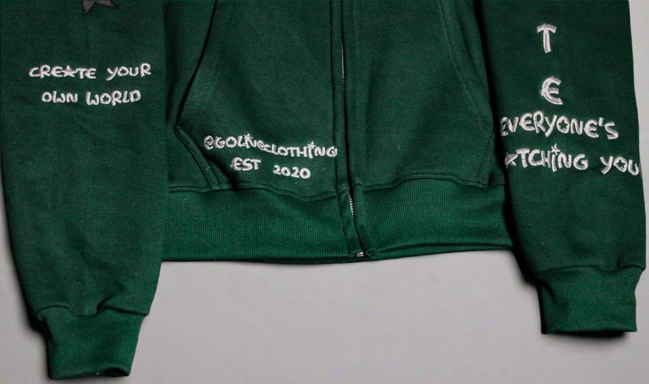 GLT X YWC Forrest Green Full Zip