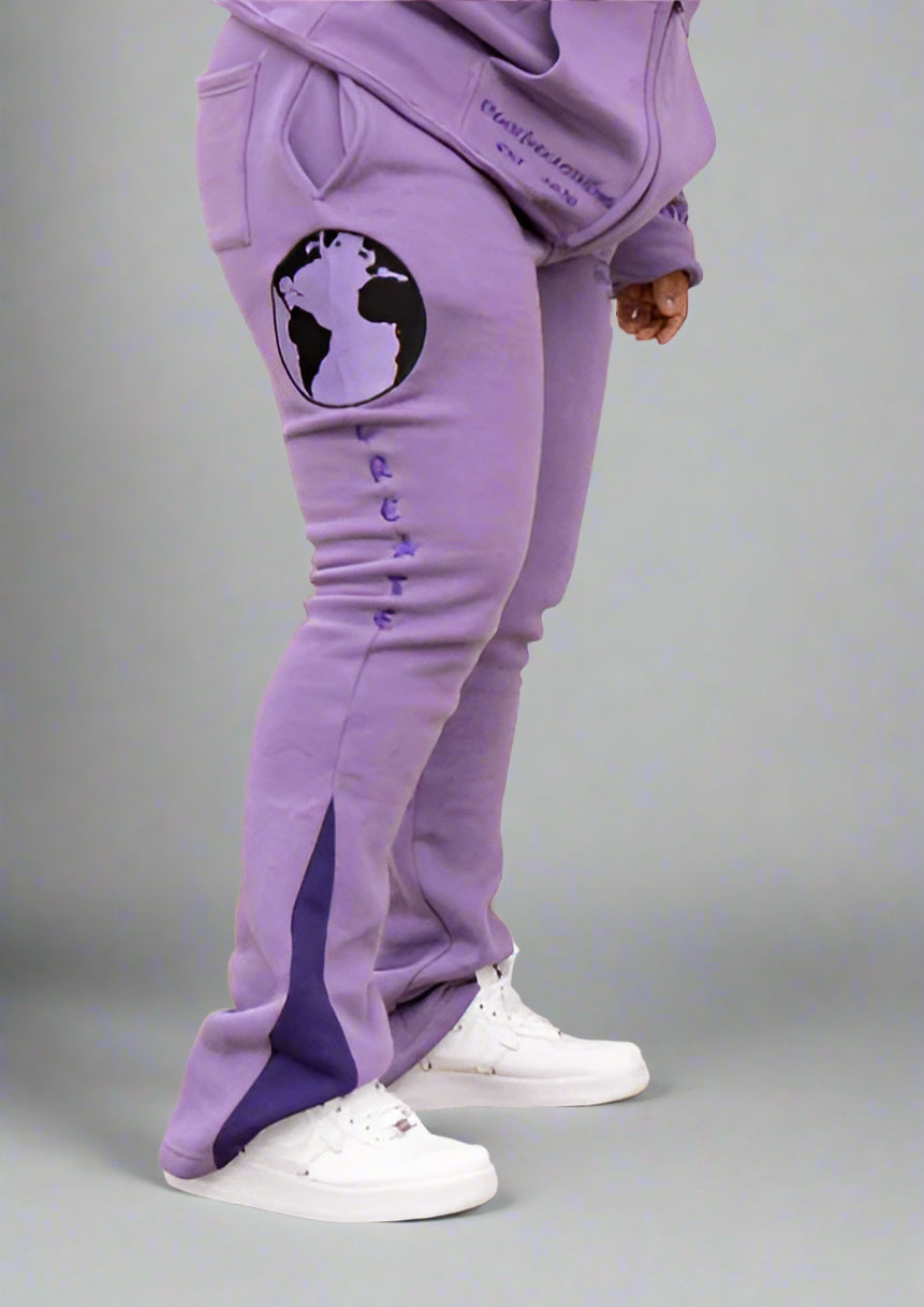 YWC X GLT Purple Stacked Create Sweats