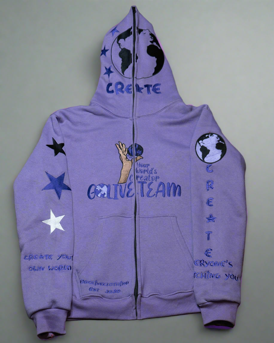 YWC X GLT Purple "Your Way" Full Zip