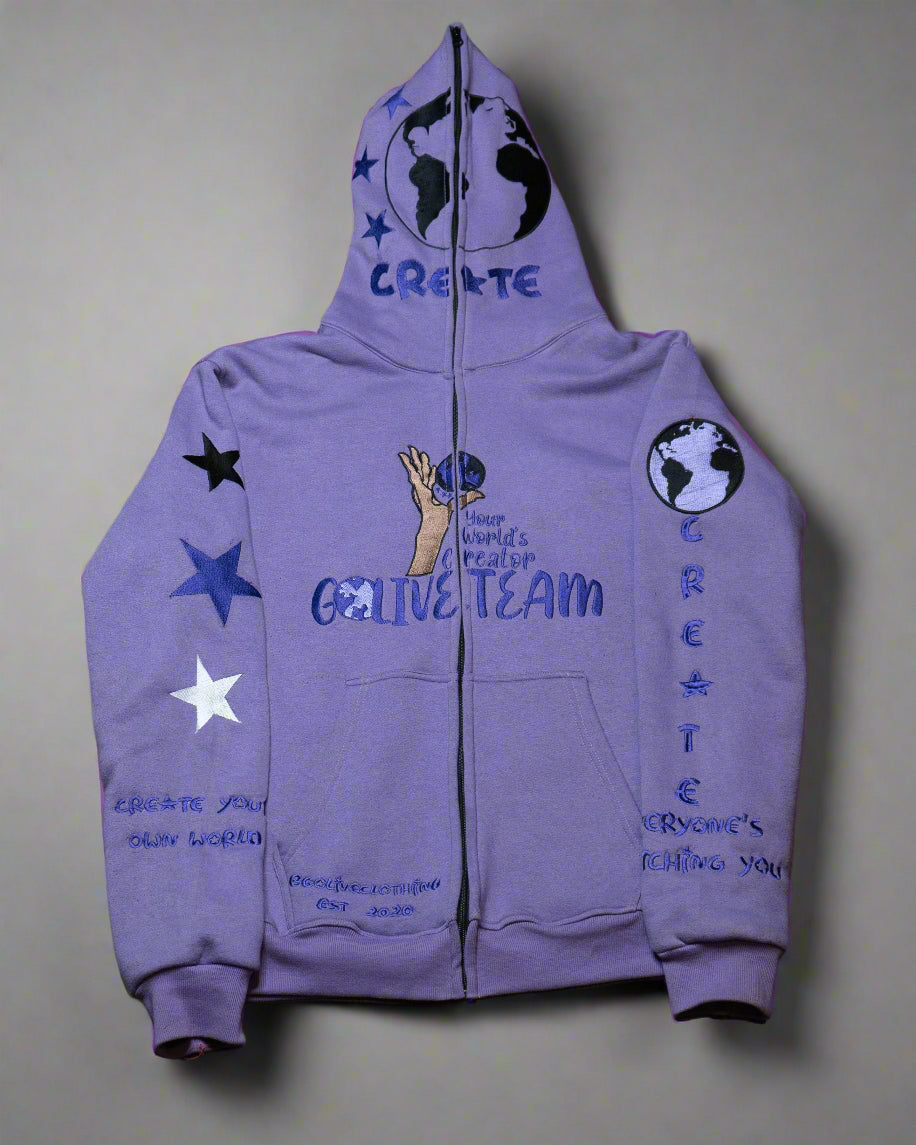YWC X GLT Purple Jumpsuit