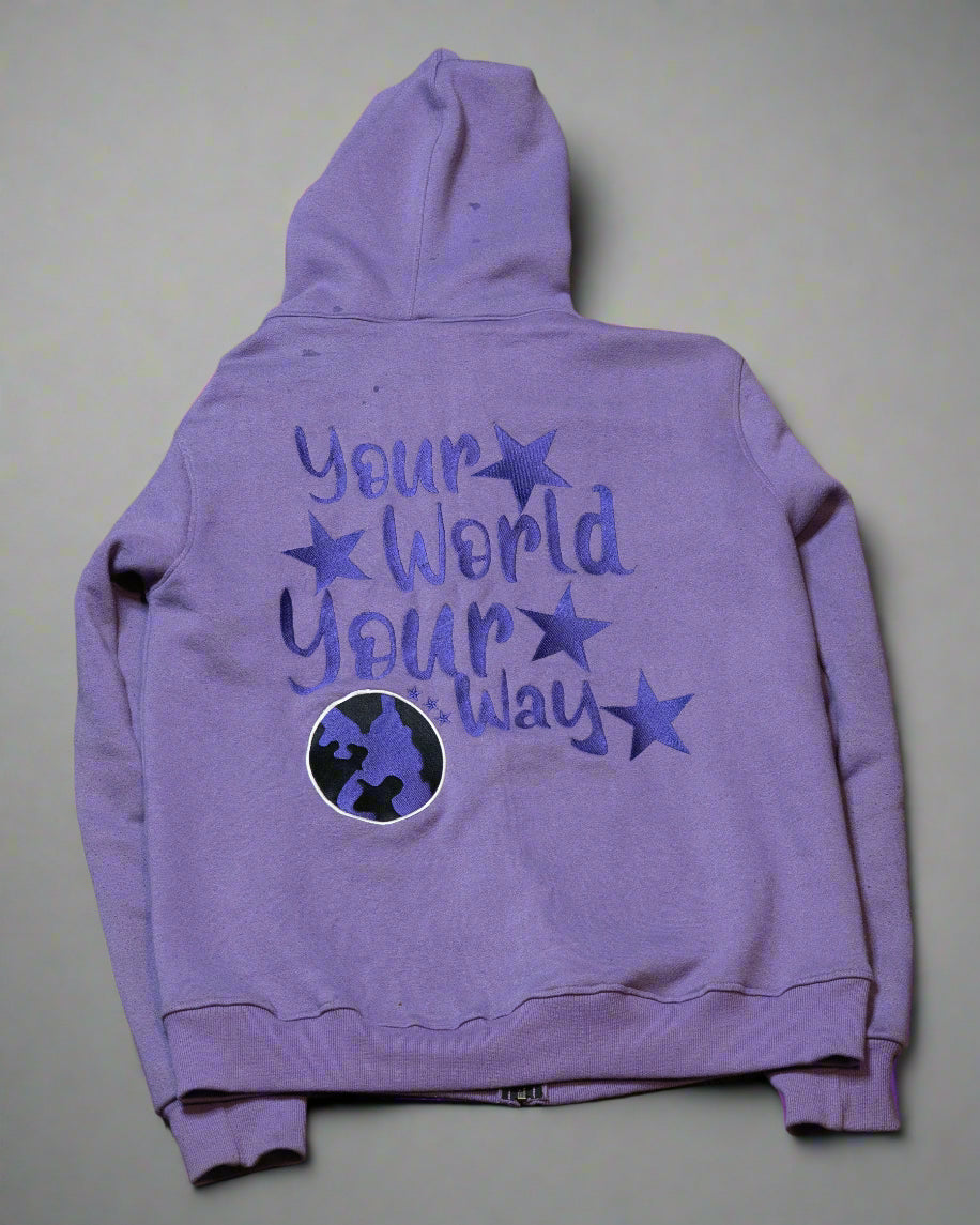 YWC X GLT Purple Jumpsuit