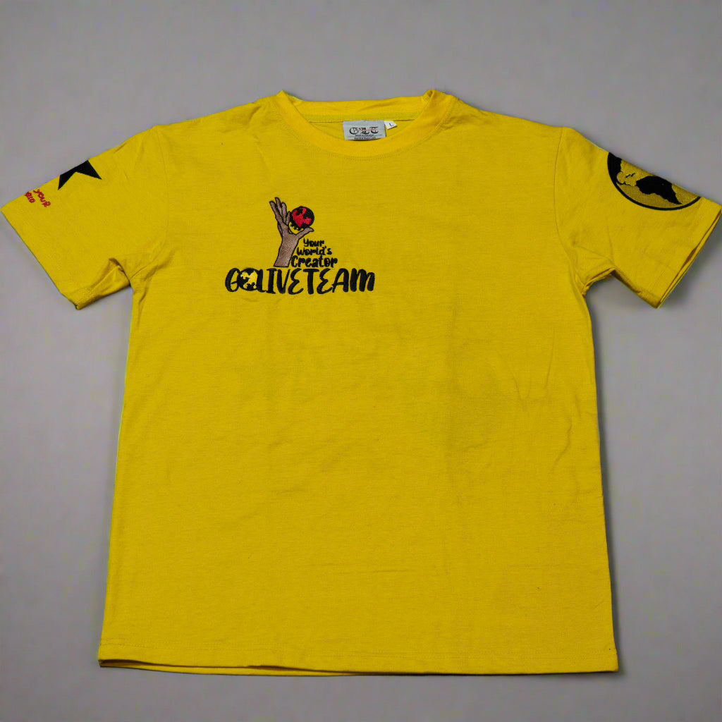 GLT X YWC Embroidered Yellow Tee