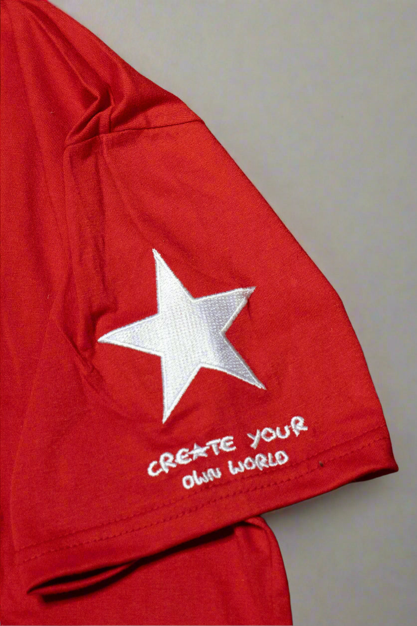 Youth GLT X YWC Embroidered Red Tee