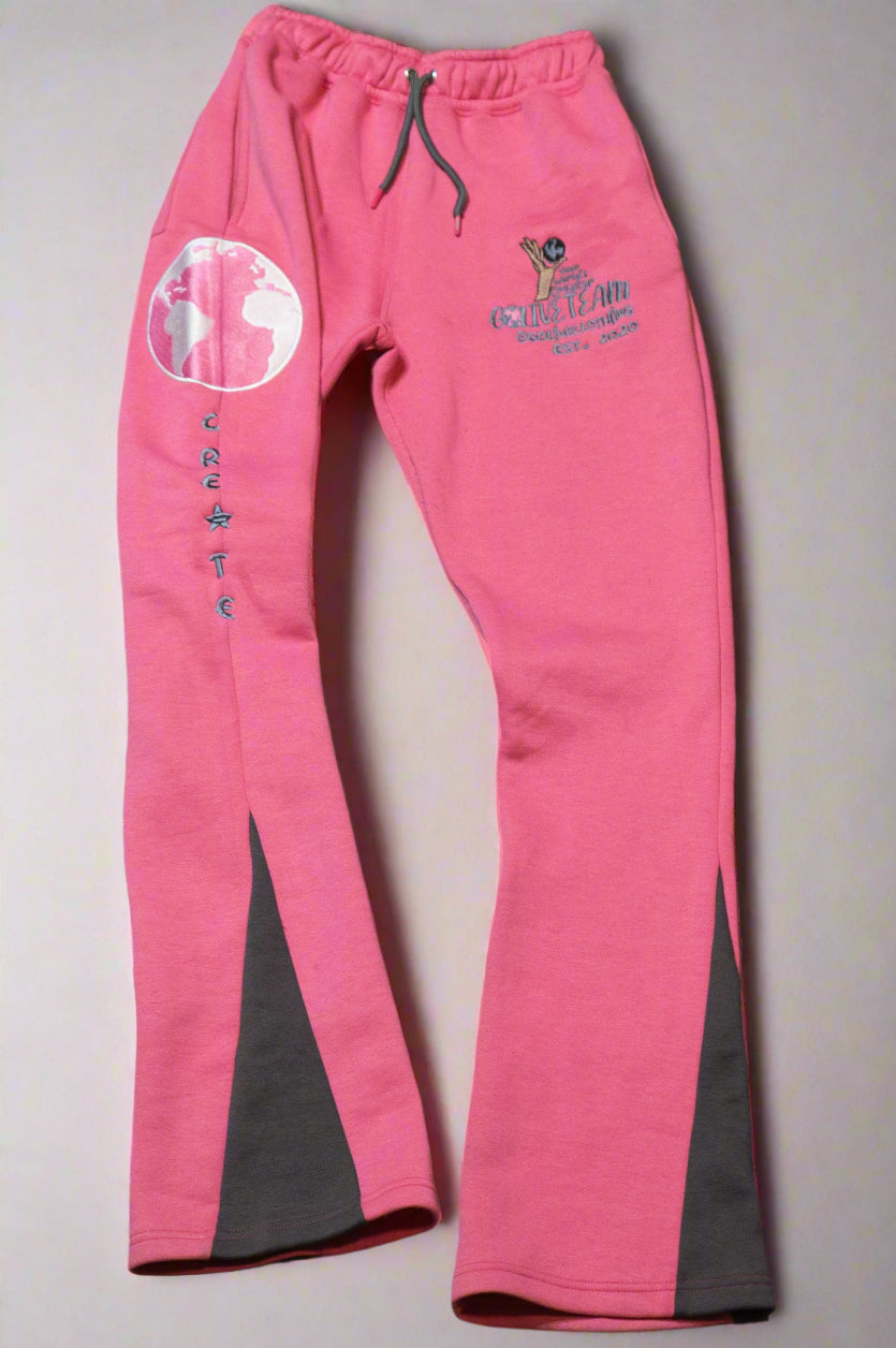 YWC X GLT Pink Stacked Create Sweats