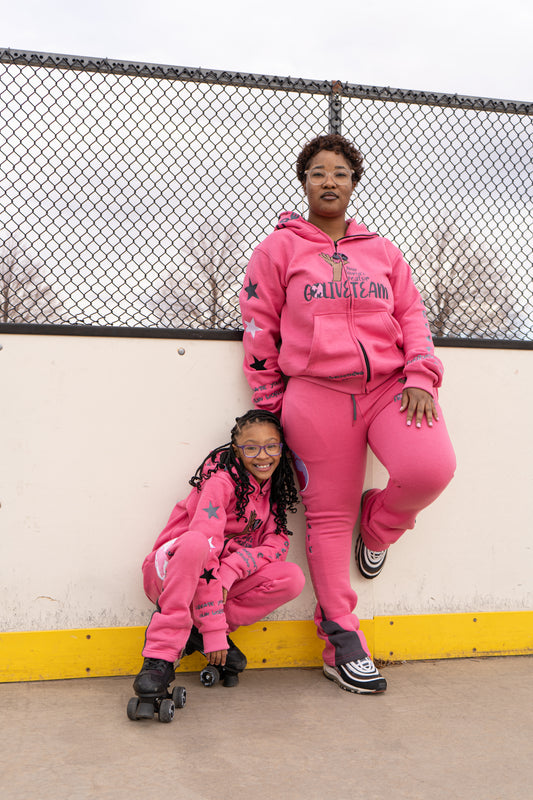 YWC X GLT Pink Jumpsuit