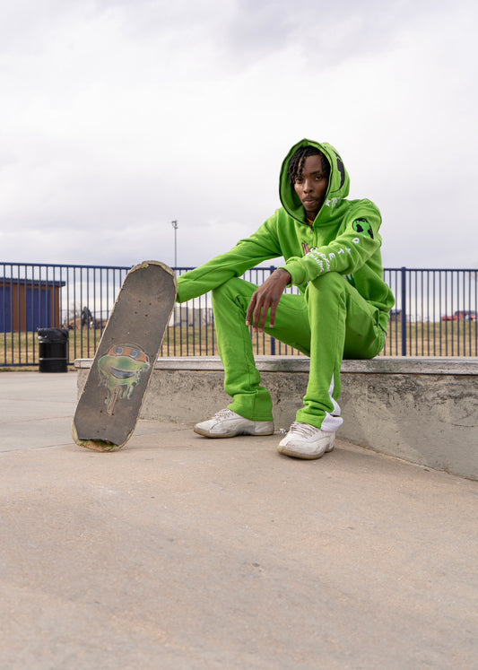 YWC X GLT Green Jumpsuit