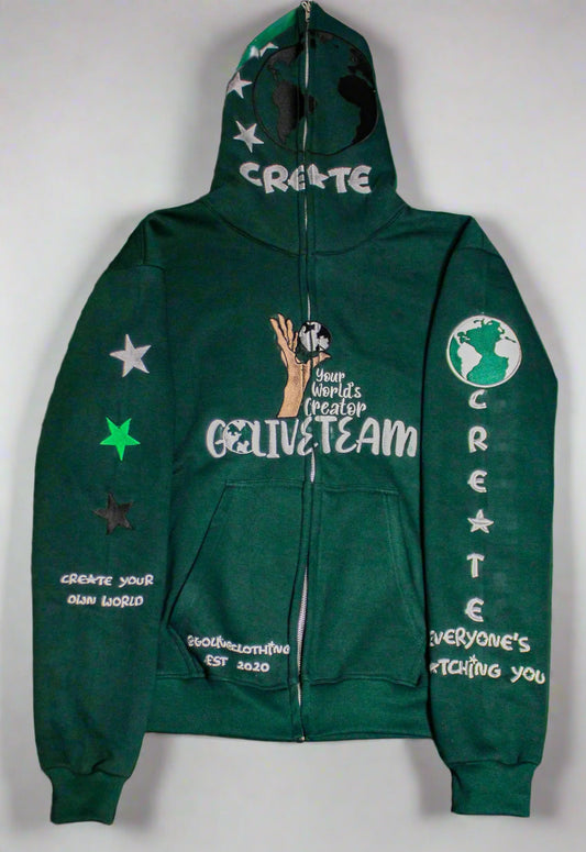 GLT X YWC Forrest Green Full Zip