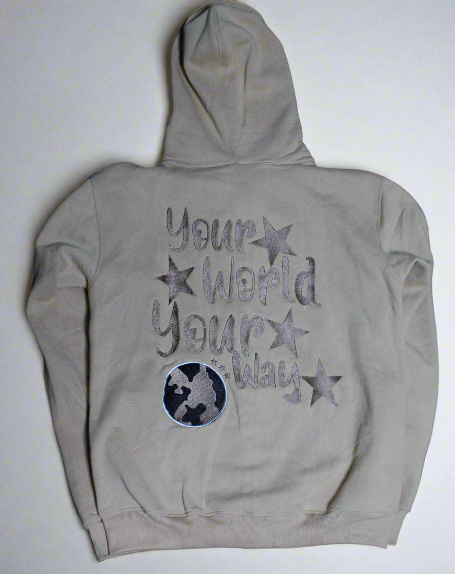 GLT X YWC Beige Full Zip