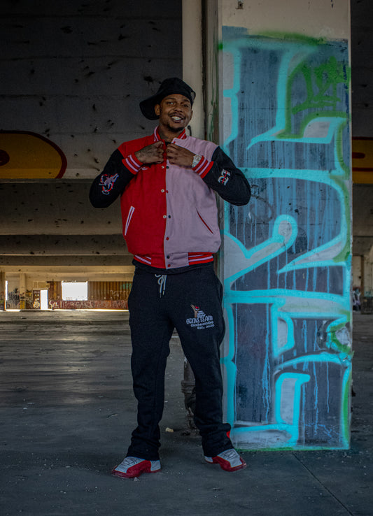 YWC X GLT Black Stacked Create Sweats