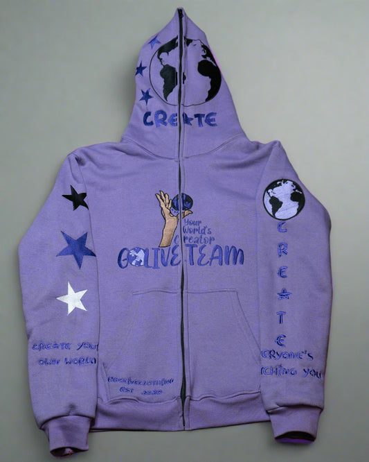 YWC X GLT Purple "Your Way" Full Zip