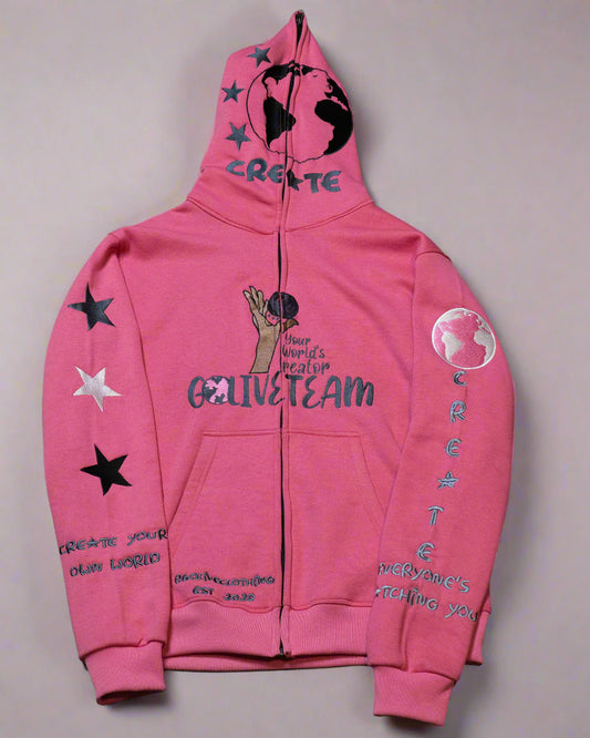 Youth YWC X GLT Pink  "Your Way" Hoodie