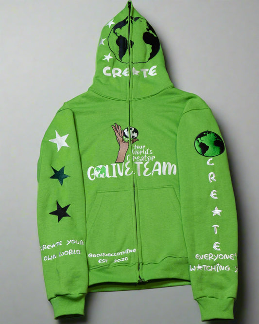 YWC X GLT Green  "Your Way" Full Zip
