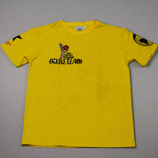 GLT X YWC Embroidered Yellow Tee