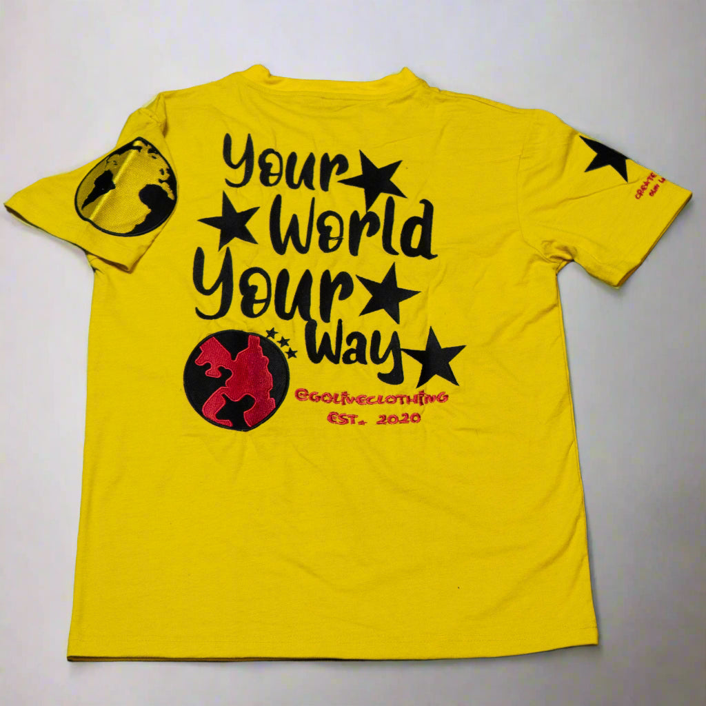 Youth GLT X YWC Embroidered Yellow Tee