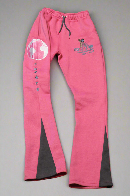 Youth YWC X GLT Pink Stacked Create Sweats