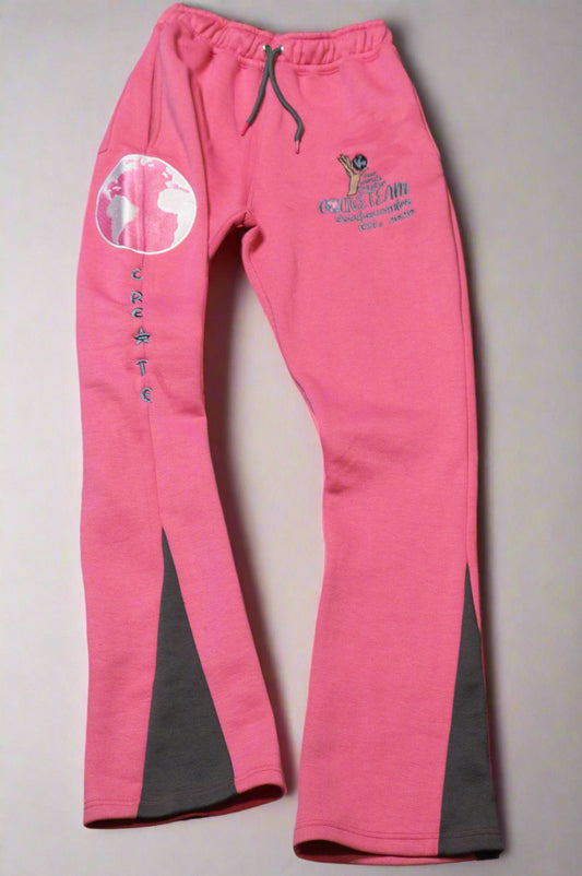 YWC X GLT Pink Stacked Create Sweats