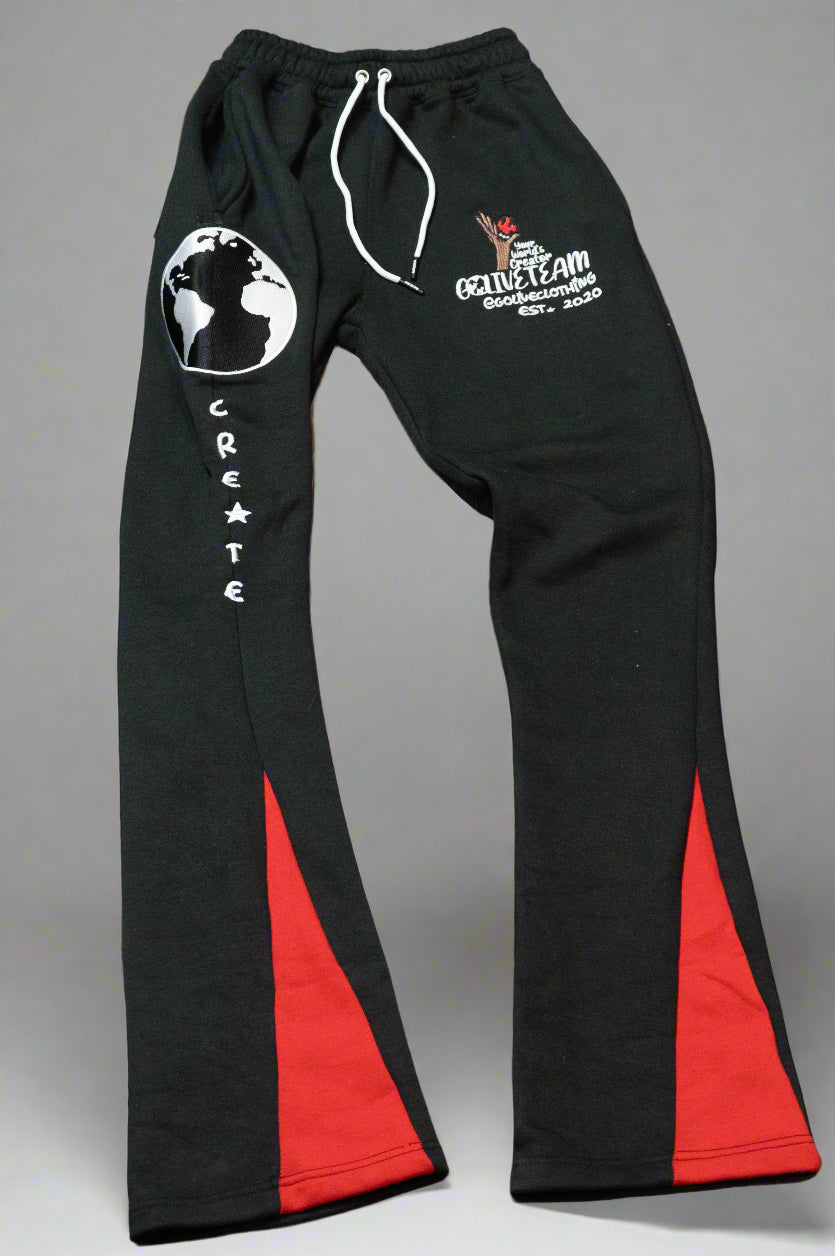 Youth YWC X GLT Black Stacked Create Sweats