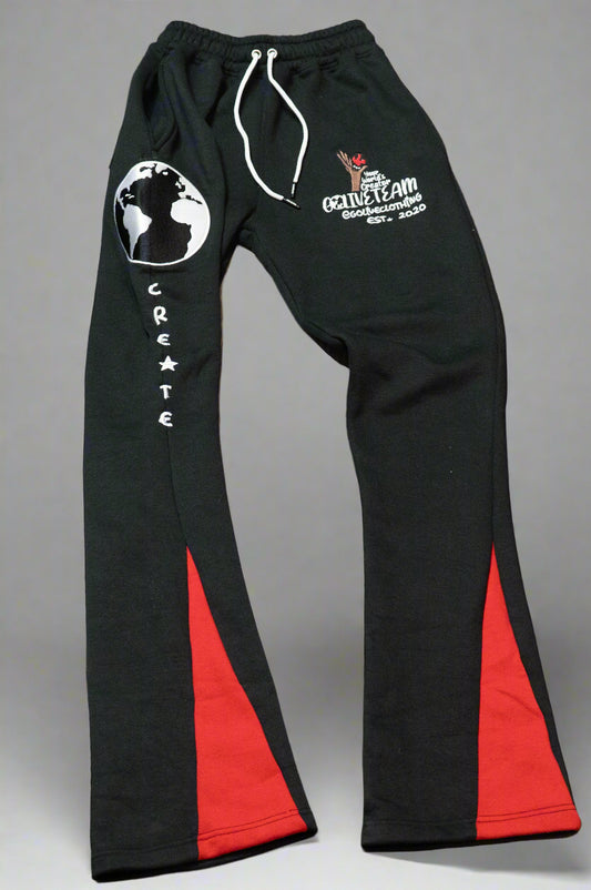 Youth YWC X GLT Black Stacked Create Sweats