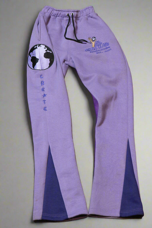 YWC X GLT Purple Stacked Create Sweats