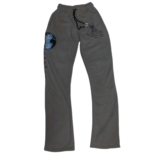 GLT X YWC Beige Stacked Create Sweats