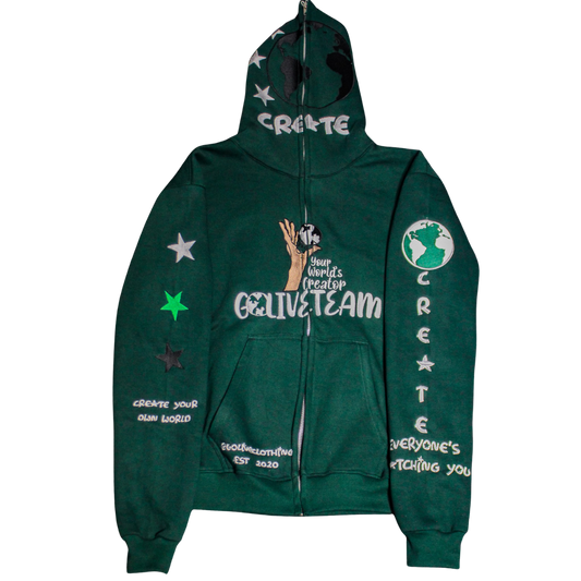 GLT X YWC Forrest Green Full Zip