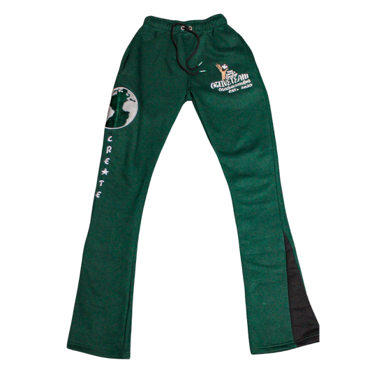 GLT X YWC Forrest Green Stacked Create Sweats